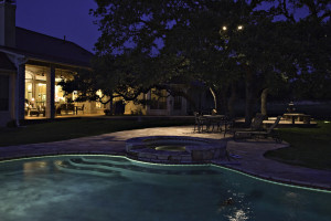 Outdoor lighting can create a romantic setting in your own backyard.