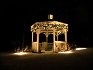 Sting lights set off a festive atmosphere
