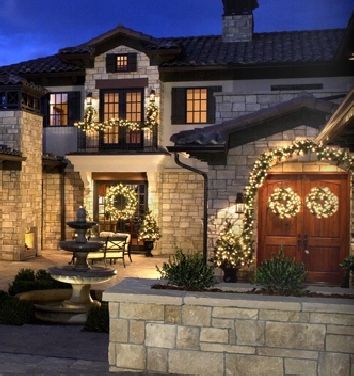 Professional holiday lighting dresses up your home for the holidays.